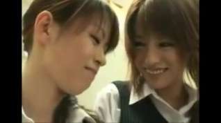 Online film Cute japanese lesbian tongue kissing party