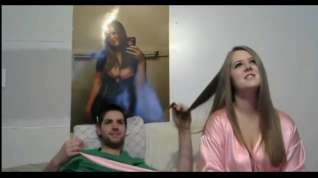 Online film Silky hair pulling and brushing long hair hair