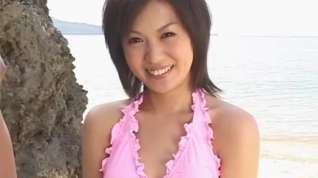 Online film Hottest Japanese girl Natsumi Akimoto in Amazing Beach, Blowjob JAV clip