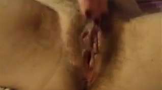 Online film Horny hairy wife pleases her very wet pussy