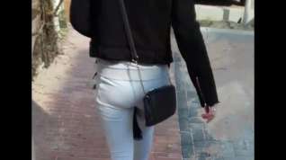 Online film Grey pants booty