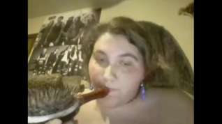 Online film 18yo fatty masturbating with hairbrush