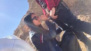 Online film Doggy style fuck with horny college girl in mountains