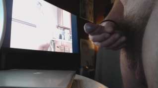 Online film Watching naked wife cleaning