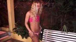 Online film Blond hottie shemale fuck in the park