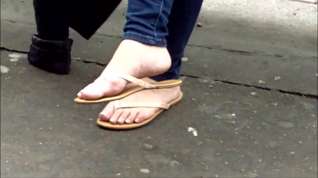 Online film Pink Soles Toe Pedicure In Sandals