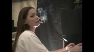 Online film Lynn smoking...