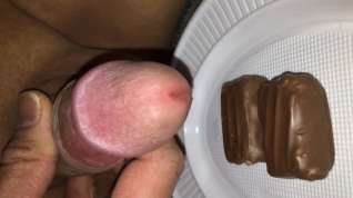 Online film Cum on Ritter Sport and eating it