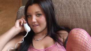 Online film Christina on the phone