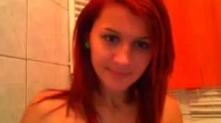 Online film Sexy shower redhead