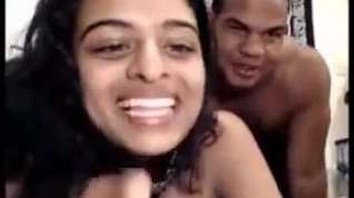 Online film Indian couple fooling around on webcam
