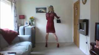 Online film Nice sexy red dress