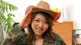 Online film Seira Rando in Japanese army girl Seira Rando enjoys a cock rodeo - AviDolz