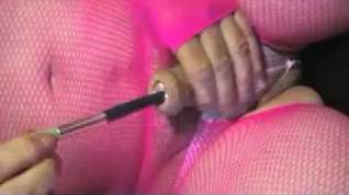 Online film Shemale tranny lingerie pantyhose in dildo sounding urethral