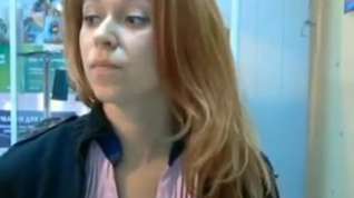 Online film Russian cam girl at work masturbating