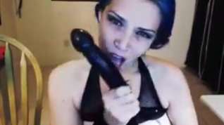 Online film Goth chick deepthroat