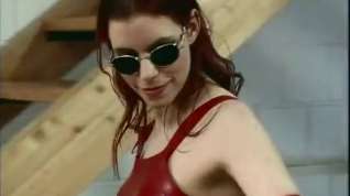 Online film Name of girl or movie? Red latex gloves