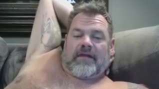 Online film Dad Bear Wanks on Webcam