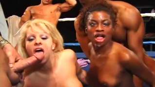 Online film Monique and Dolly Golden Go Wild in Ring