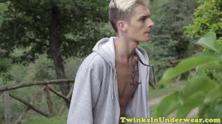 Online film Twunks dick sucked after rimming ass outdoors