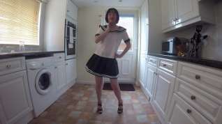 Online film Wife in School uniform Dancing Striptease
