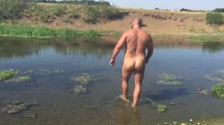 Online film Jons Naked river swim 2016