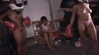 Online film Athletic Black Amateurs Boxing in Thongs