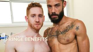 Online film Dylan Henri & Leander in Fringe Benefits XXX Video - NextdoorEbony