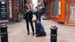 Online film Mistress evilyne cruel engl femdom fed like a dog in public