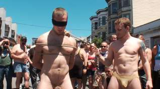 Online film Cody Allen - Naked, Tied up, Zippered, Humiliated in Public