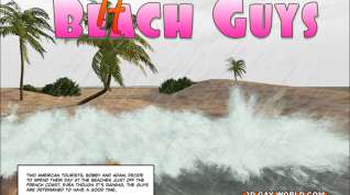 Free online porn Hawaii Queens Surf Beach 3D Gay Animated Comics