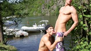 Online film Two Dudes Have Anal Sex On The Boat - OutInPublic