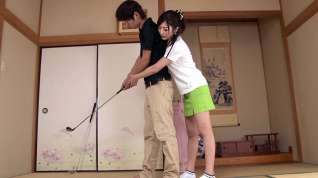 Online film Akane Satozaki in Golf Lessons - MilfsInJapan