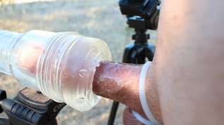 Online film Outdoor Cock milking nice and slow