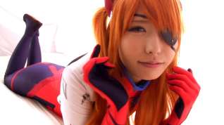 Online film Chika Arimura in Evangelion: Asuka Swallows The Load - CosplayInJapan