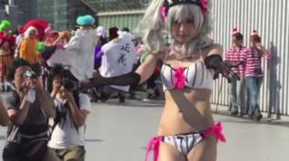 Online film Hot japanese cosplayers at comiket