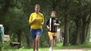 Online film Volle meid verwend na het joggen