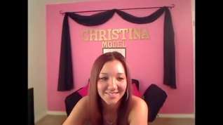 Online film Christina models webcam session 6