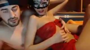 Online film Masked college girl college girl eats ass on webcam