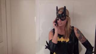 Online film Batgirl pantyhose footjob
