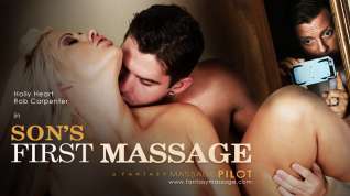 Online film Holly Heart in Son's First Massage, Scene #01 - FantasyMassage
