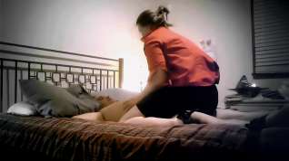 Online film Chubby Amateur Housewife Rides Husband tied to Bed..!!!