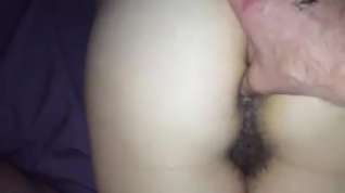 Online film Thumbing and cumming on my wife hairy asshole