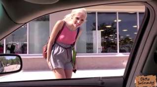 Online film Blonde skinny teen fucked in a car