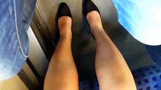 Online film pantyhose legs mature woman