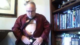 Online film Mature Suit Strip (with Red Wine!)