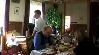 Online film Fucked In Public Restaurant Threesome - LostFucker