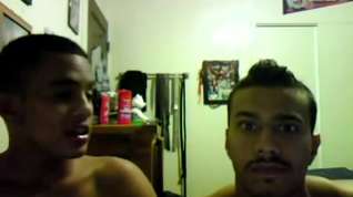 Online film shot latino twinks on webcam