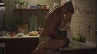 Online film Passionate sex in a dark kitchen