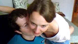 Online film Teen couple in missionary position